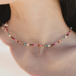 Merah Dainty Beaded Necklace - Pineapple Island