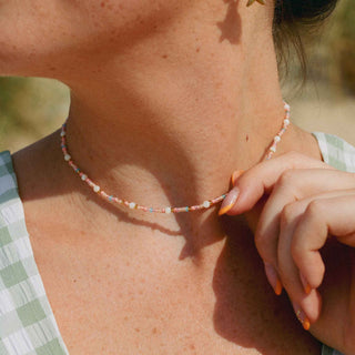 Surya Golden Beaded Necklace - Pineapple Island