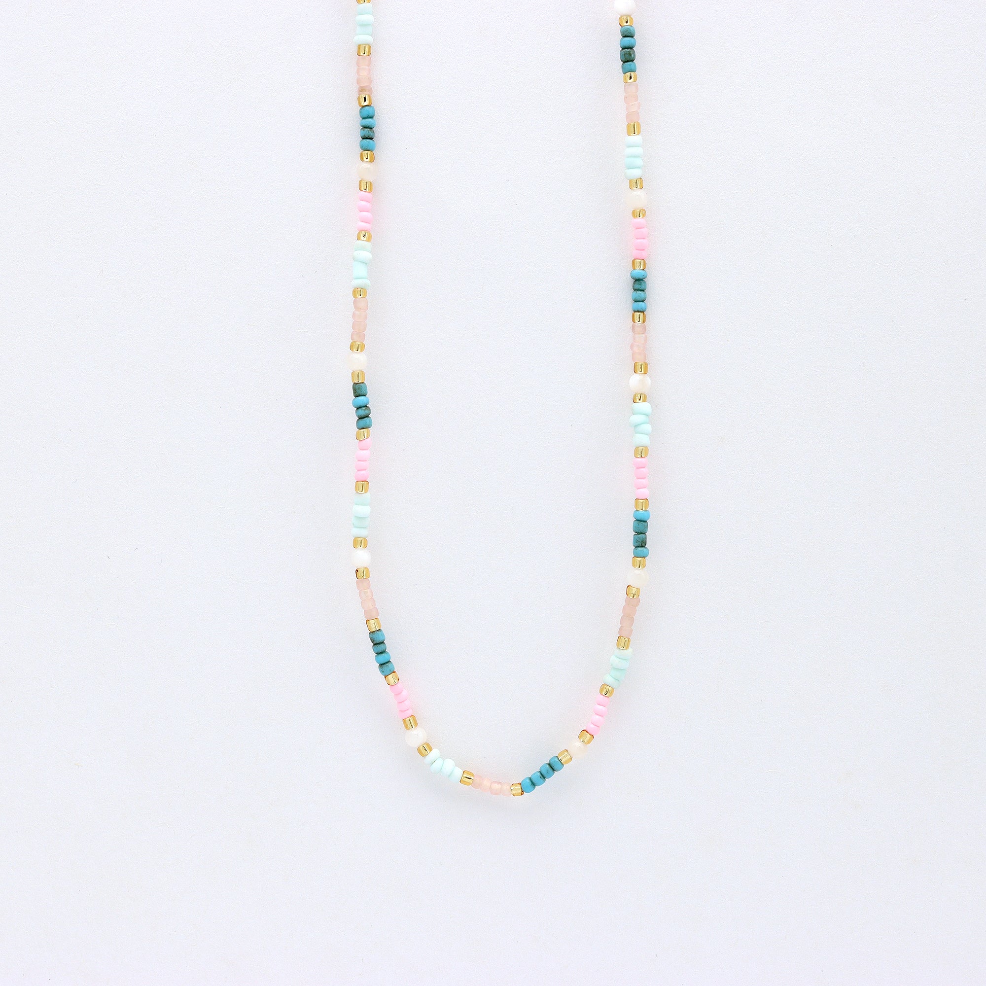 Kemboja Pastel Beaded Necklace - Pineapple Island