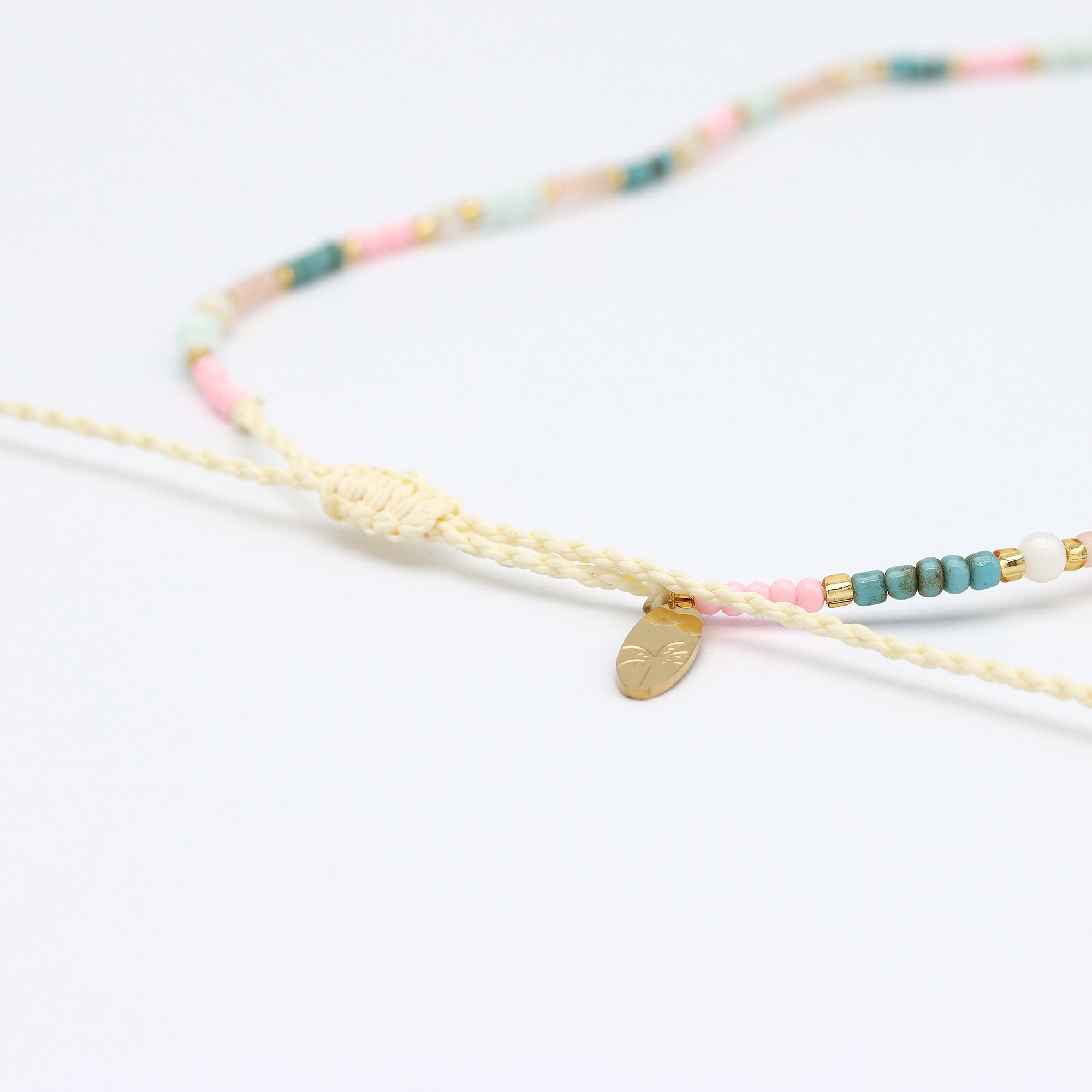 Kemboja Pastel Beaded Necklace - Pineapple Island