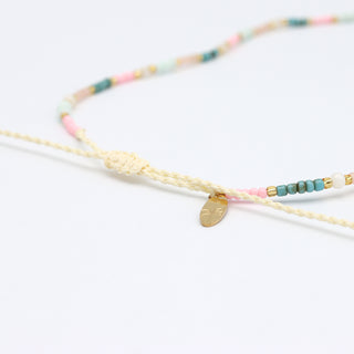 Kemboja Pastel Beaded Necklace - Pineapple Island