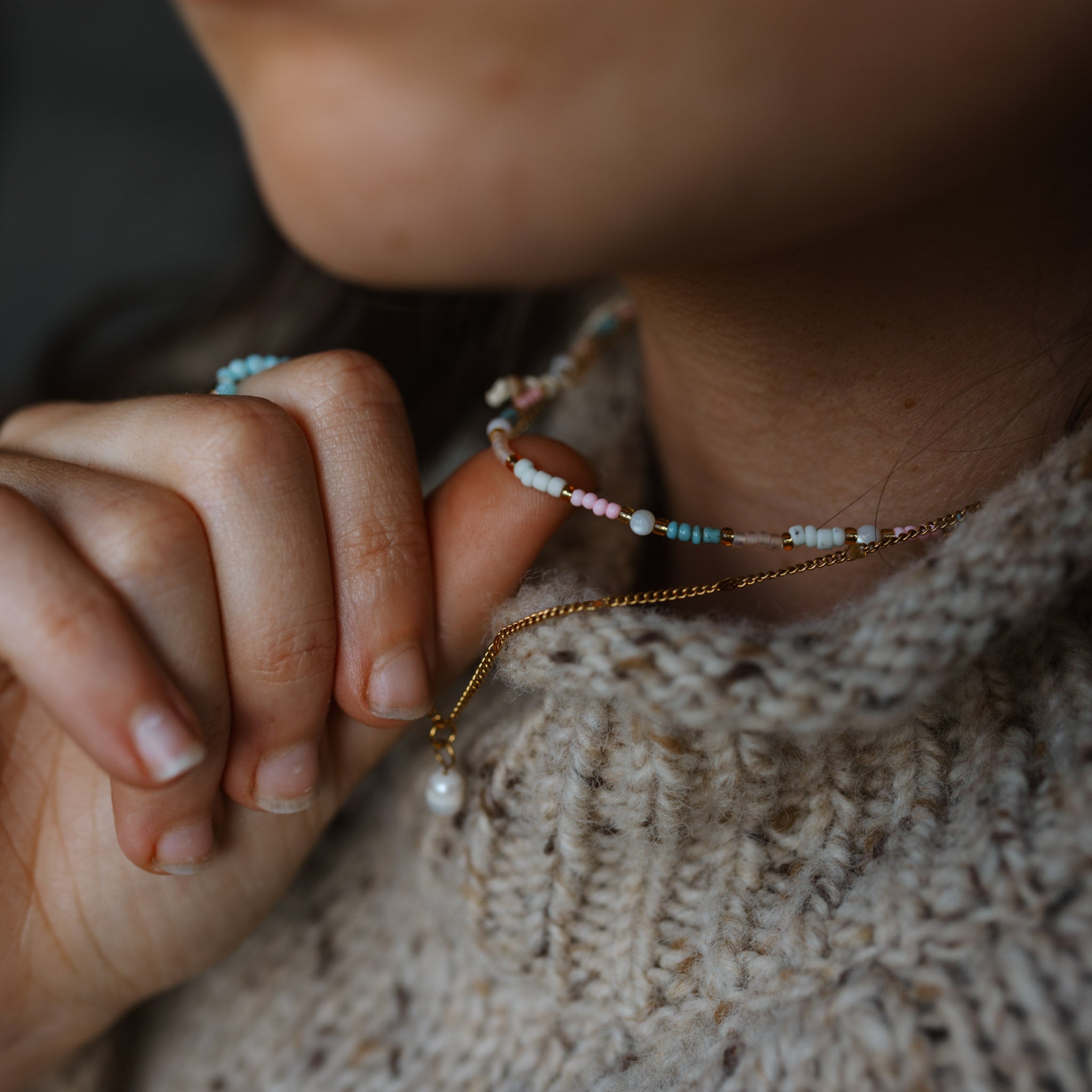 Kemboja Pastel Beaded Necklace