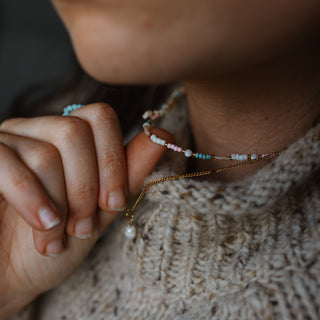 Kemboja Pastel Beaded Necklace - Pineapple Island