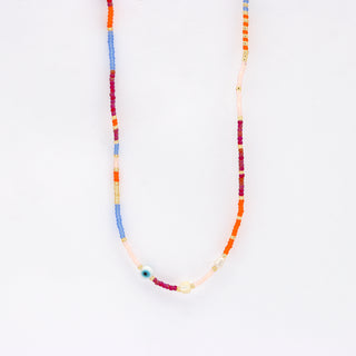 Matahari Evil Eye Beaded Necklace