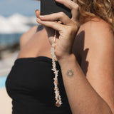 Mala Gemstone Phone Strap - Morganite - Pineapple Island