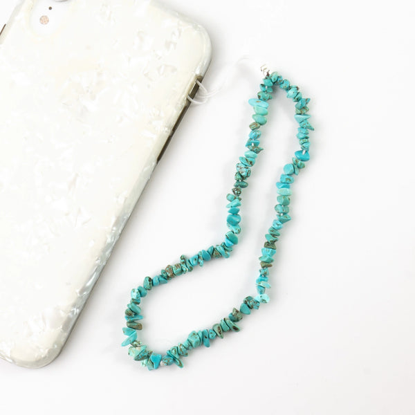 Mala Gemstone Phone Strap - Turquoise