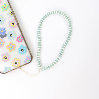 Samosir Natural Beaded Mobile Phone Strap - Pineapple Island