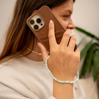 Samosir Natural Beaded Mobile Phone Strap - Pineapple Island