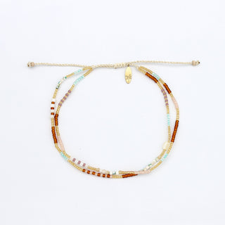 Alam Dainty Beaded Anklet Pineapple Island