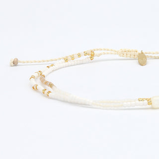 Pasir Mother of Pearl Beaded Anklet Pineapple Island