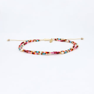 Merah Dainty Beaded Anklet Pineapple Island