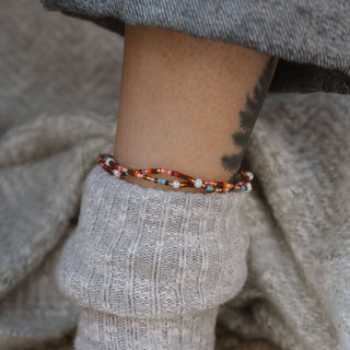 Merah Dainty Beaded Anklet - Pineapple Island