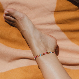 Merah Dainty Beaded Anklet - Pineapple Island