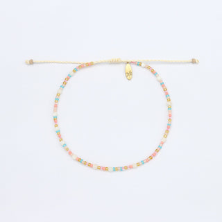Surya Golden Beaded Anklet Pineapple Island