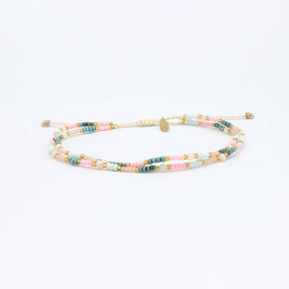 Kemboja Pastel Beaded Anklet Pineapple Island