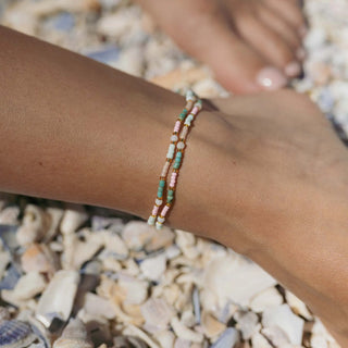 Kemboja Pastel Beaded Anklet - Pineapple Island
