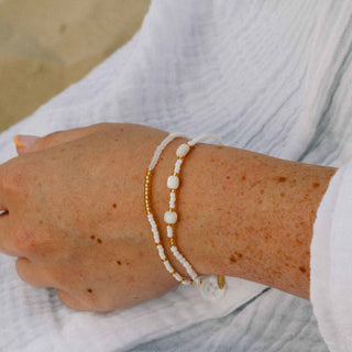 Pasir Mother of Pearl Beaded Bracelet - Pineapple Island