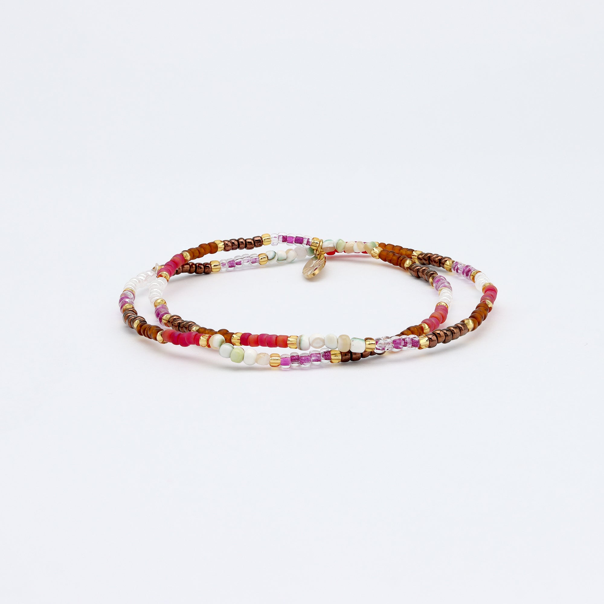 Berkilau Warm Tone Beaded Bracelet - Pineapple Island