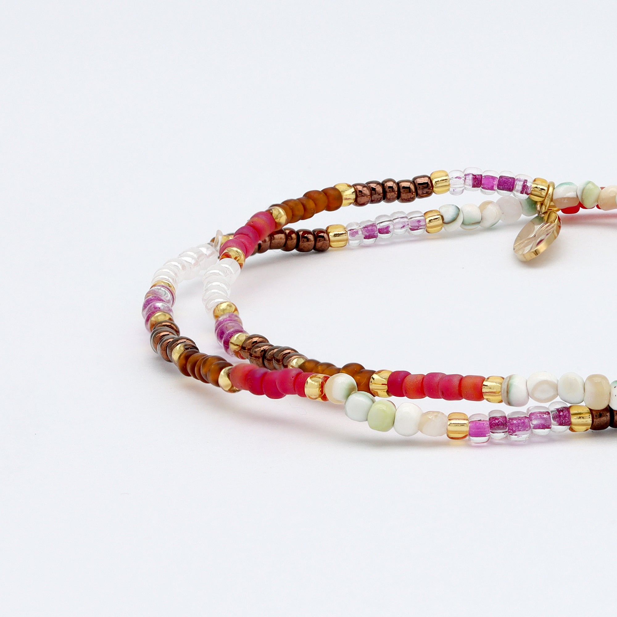 Berkilau Warm Tone Beaded Bracelet - Pineapple Island