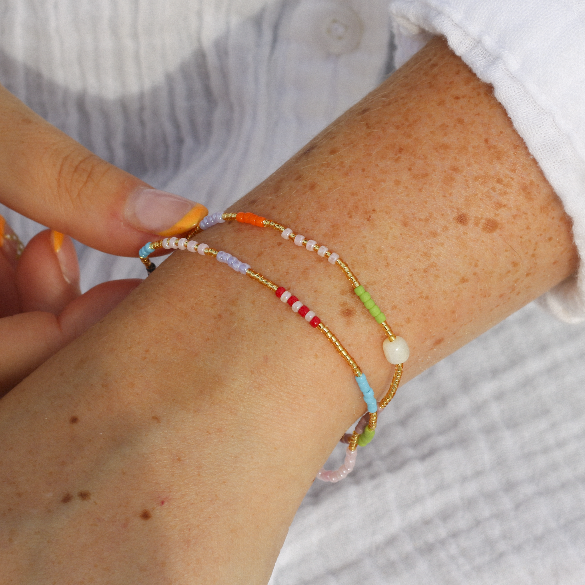Berpesta Colourful Beaded Bracelet Pineapple Island