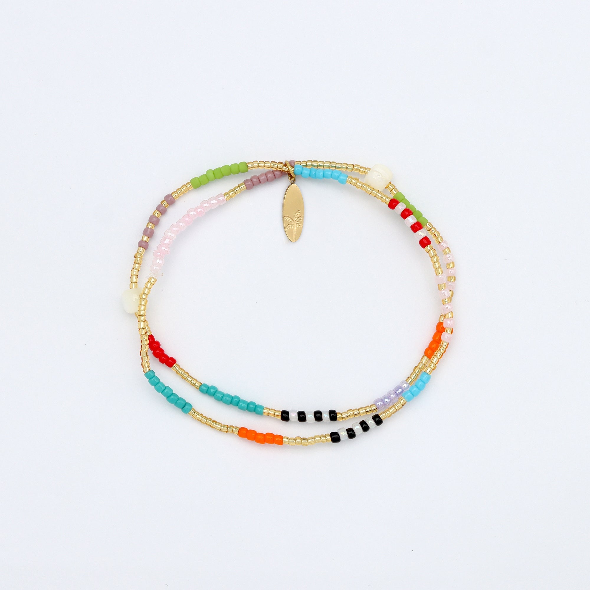 Berpesta Colourful Beaded Bracelet Pineapple Island