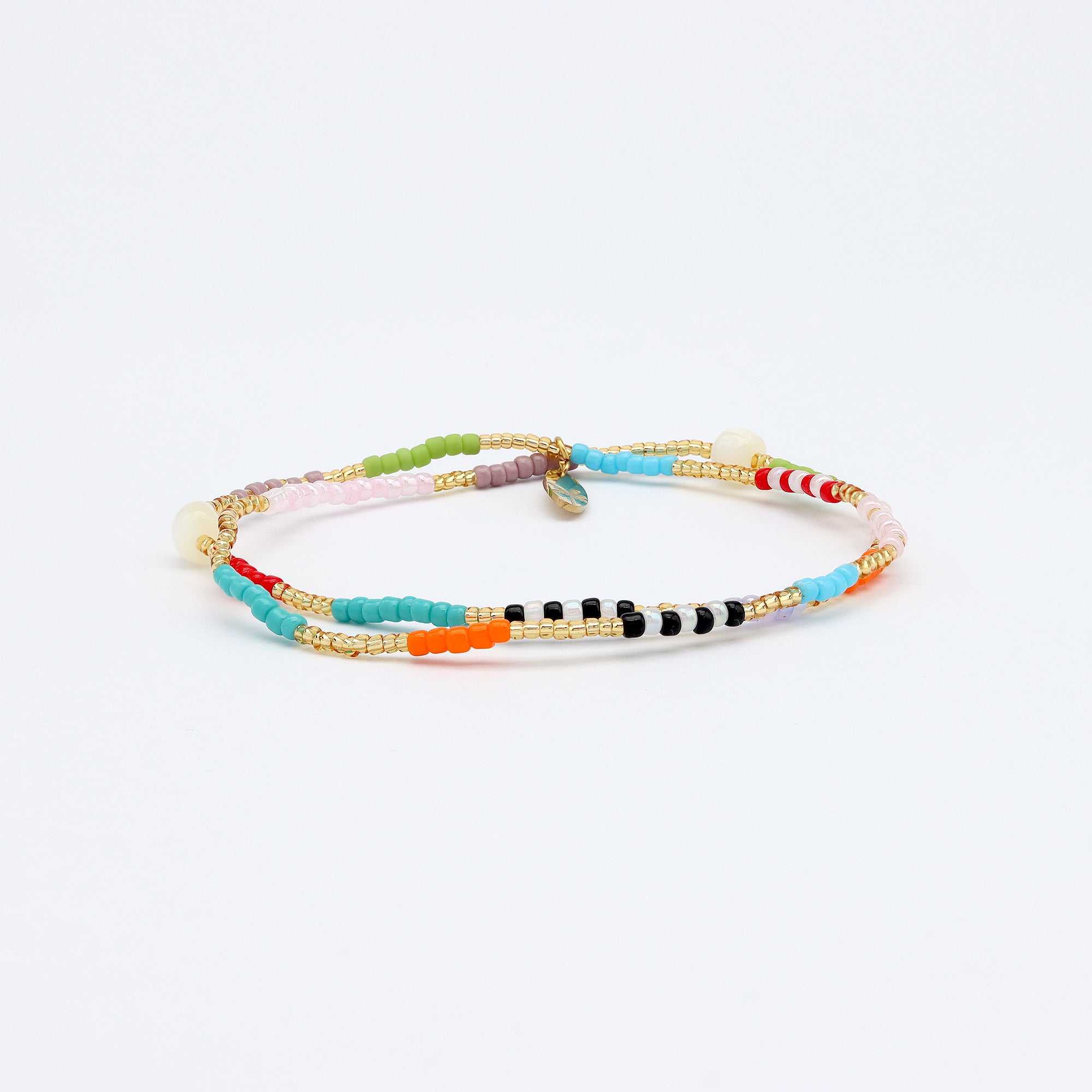 Berpesta Colourful Beaded Bracelet Pineapple Island