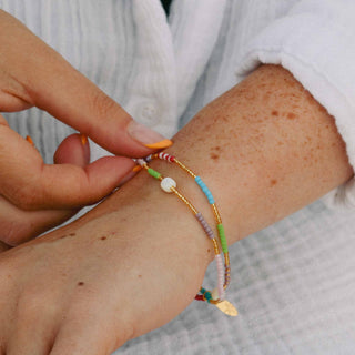 Berpesta Colourful Beaded Bracelet - Pineapple Island