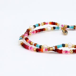 Merah Dainty Beaded Bracelet - Pineapple Island