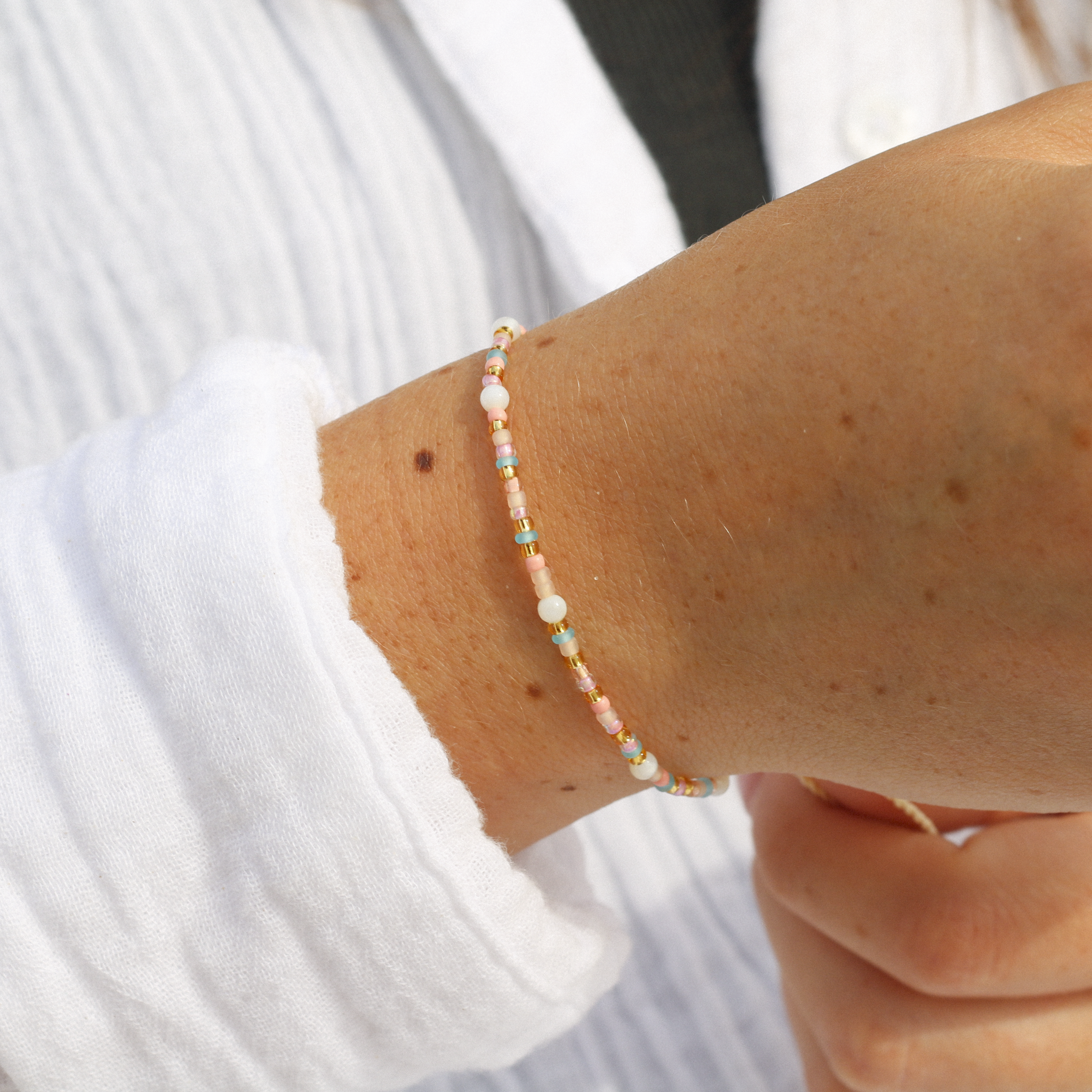 Surya Golden Beaded Bracelet Pineapple Island