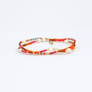 Tropis Beaded Shell Bracelet Pineapple Island