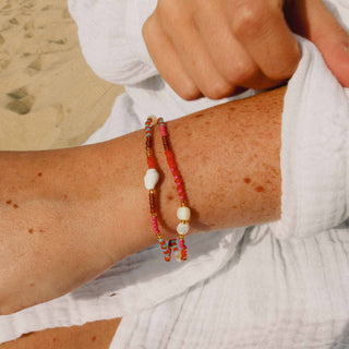 Tropis Beaded Shell Bracelet - Pineapple Island