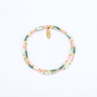 Kemboja Pastel Beaded Bracelet - Pineapple Island