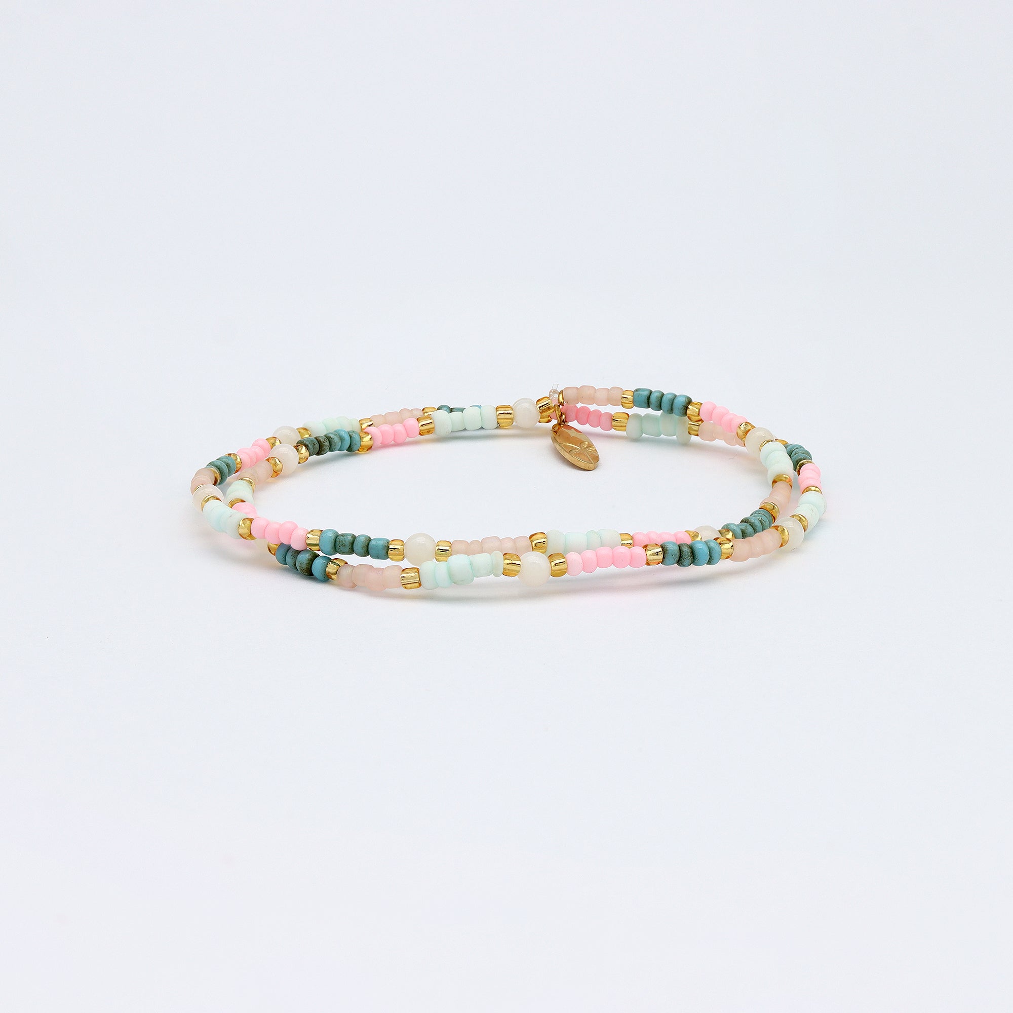 Kemboja Pastel Beaded Bracelet - Pineapple Island