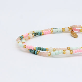 Kemboja Pastel Beaded Bracelet - Pineapple Island
