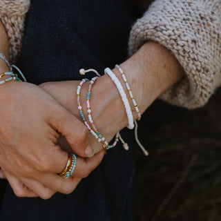 Kemboja Pastel Beaded Bracelet - Pineapple Island