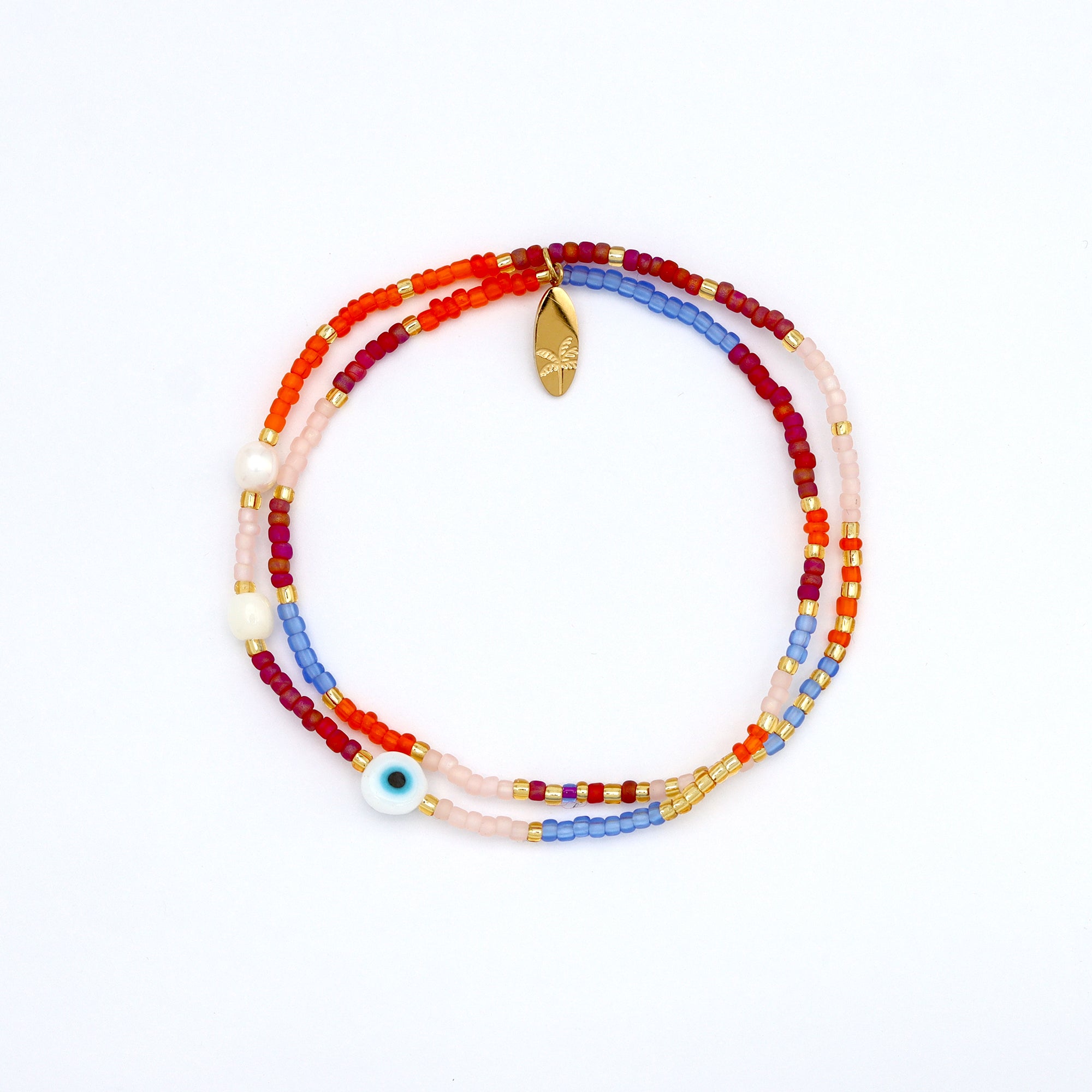 Matahari Evil Eye Beaded Bracelet - Pineapple Island