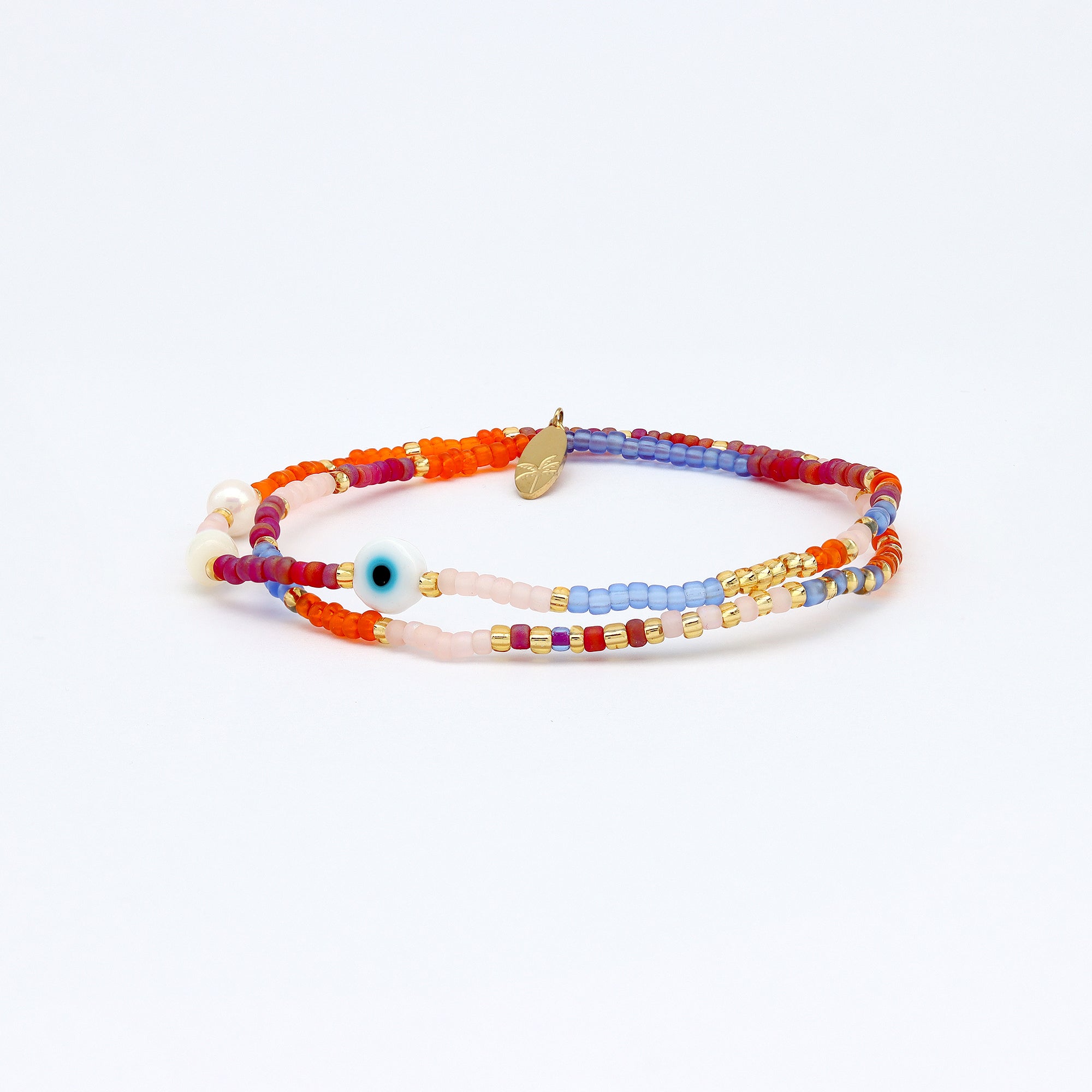 Matahari Evil Eye Beaded Bracelet - Pineapple Island