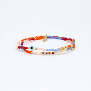 Matahari Evil Eye Beaded Bracelet - Pineapple Island