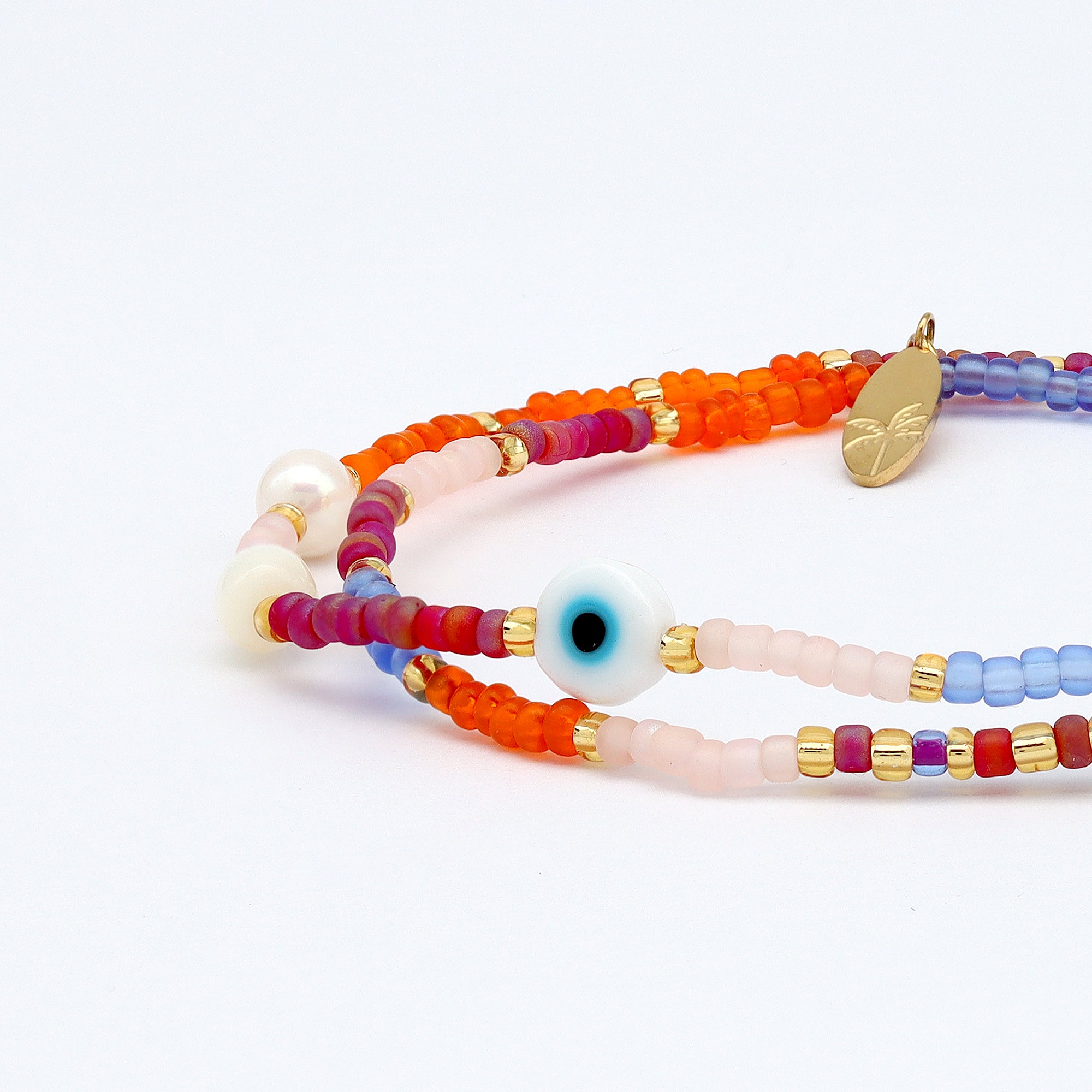 Matahari Evil Eye Beaded Bracelet - Pineapple Island