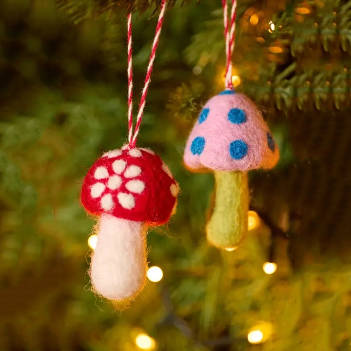 Namaste Felt Mushroom Decoration