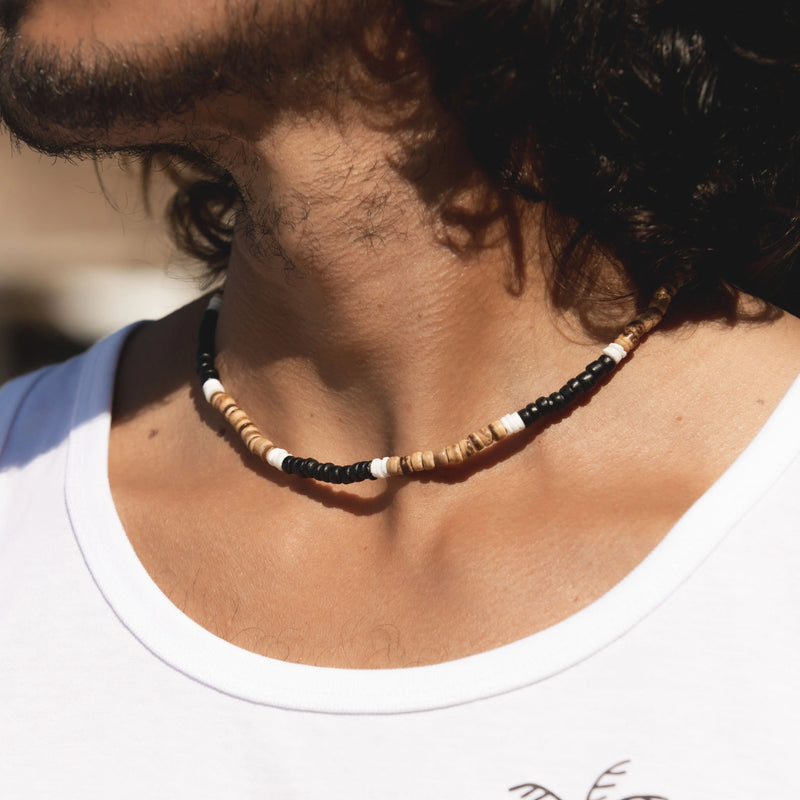 Necklace Pendant Chain Jewelry Women Men Men'S New Necklace Fashion Beaded  Jewelry Trend Surf Necklace Men'S Gift Wooden Beach Necklace : Amazon.co.uk:  Fashion
