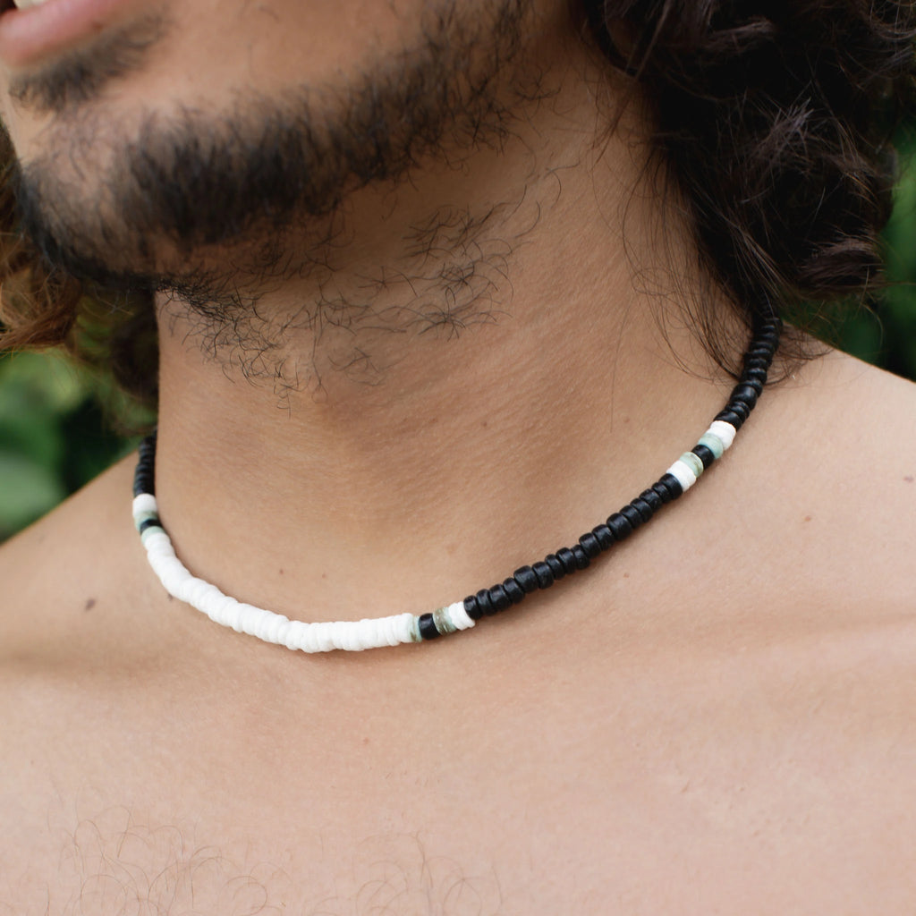 White 2024 surfer necklace