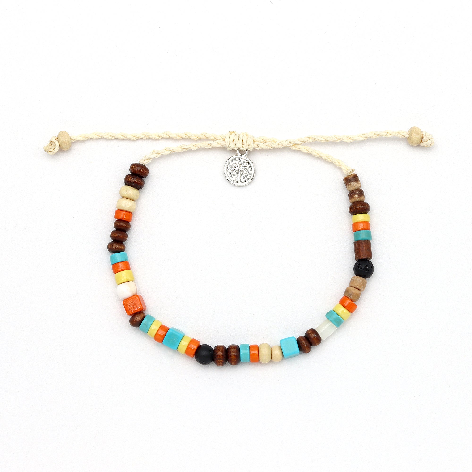 Kampung Pelangi Wood Bead Anklet - Pineapple Island