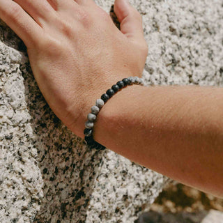 Sekumpul Natural Stone Beaded Mens Bracelet - Pineapple Island