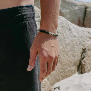 Sekumpul Natural Stone Beaded Mens Bracelet - Pineapple Island