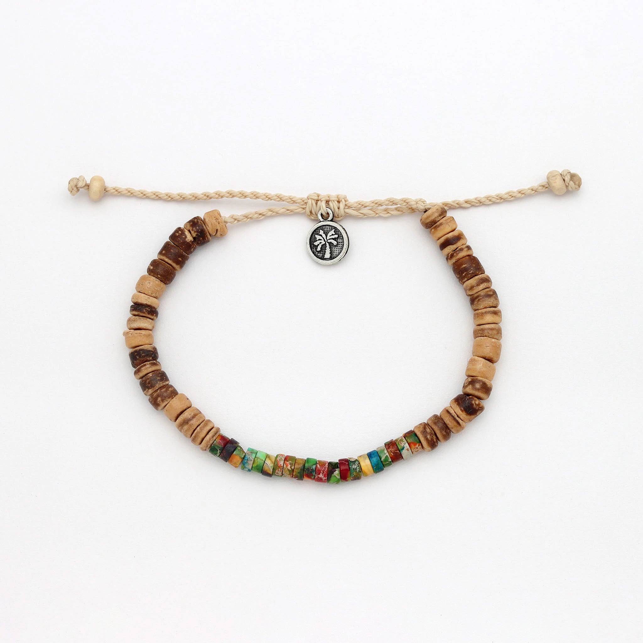 Koʻolau Wood Beaded Anklet - Pineapple Island