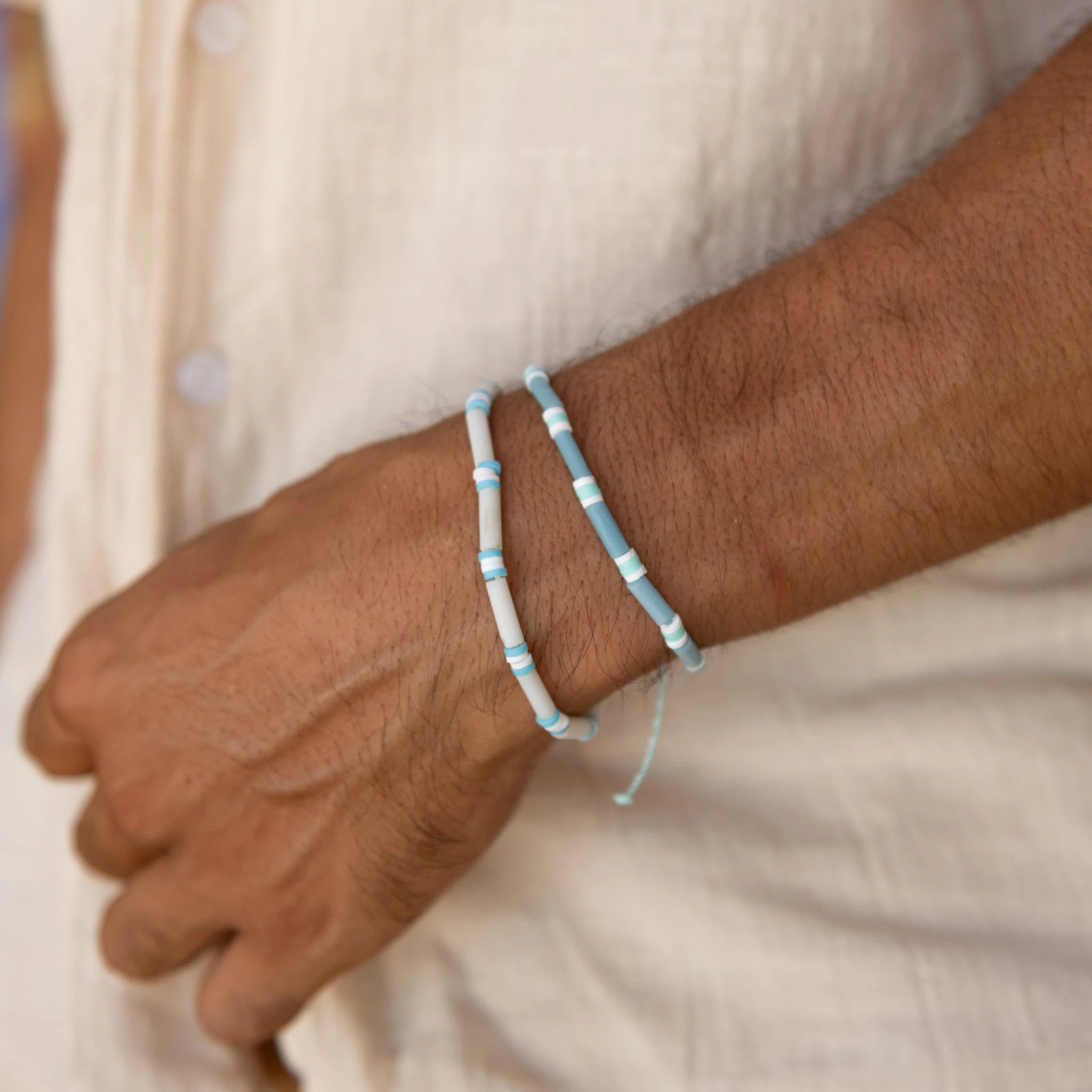 Azure Shores Beaded Bracelet - Pineapple Island