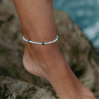 Hanauma Bay Evil Eye Anklet - Pineapple Island