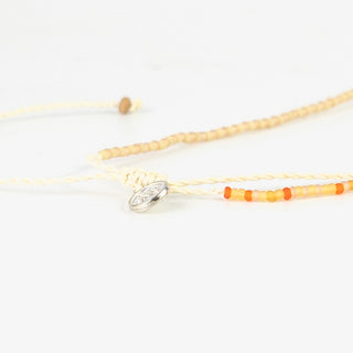 Trikora Dainty Beaded Choker Necklace Orange - Pineapple Island