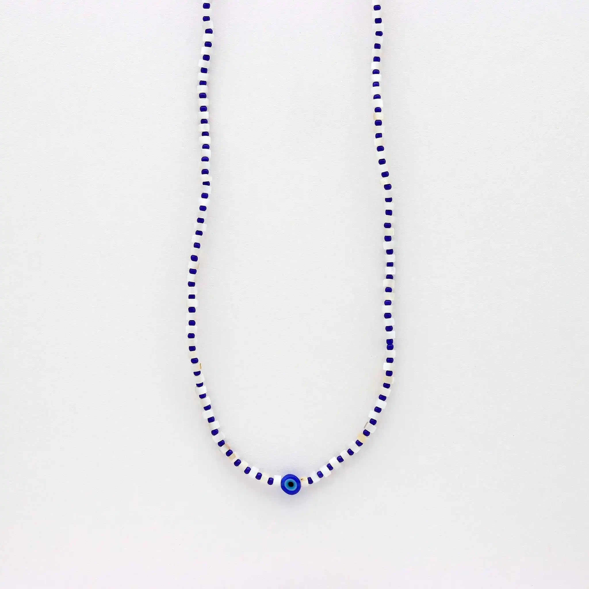 Candidasa Evil Eye & Pearl Necklace Set - Pineapple Island